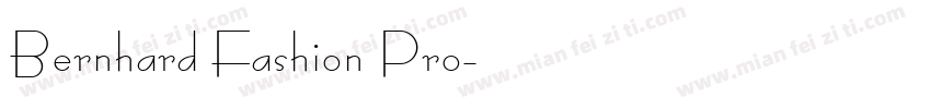 Bernhard Fashion Pro字体转换
